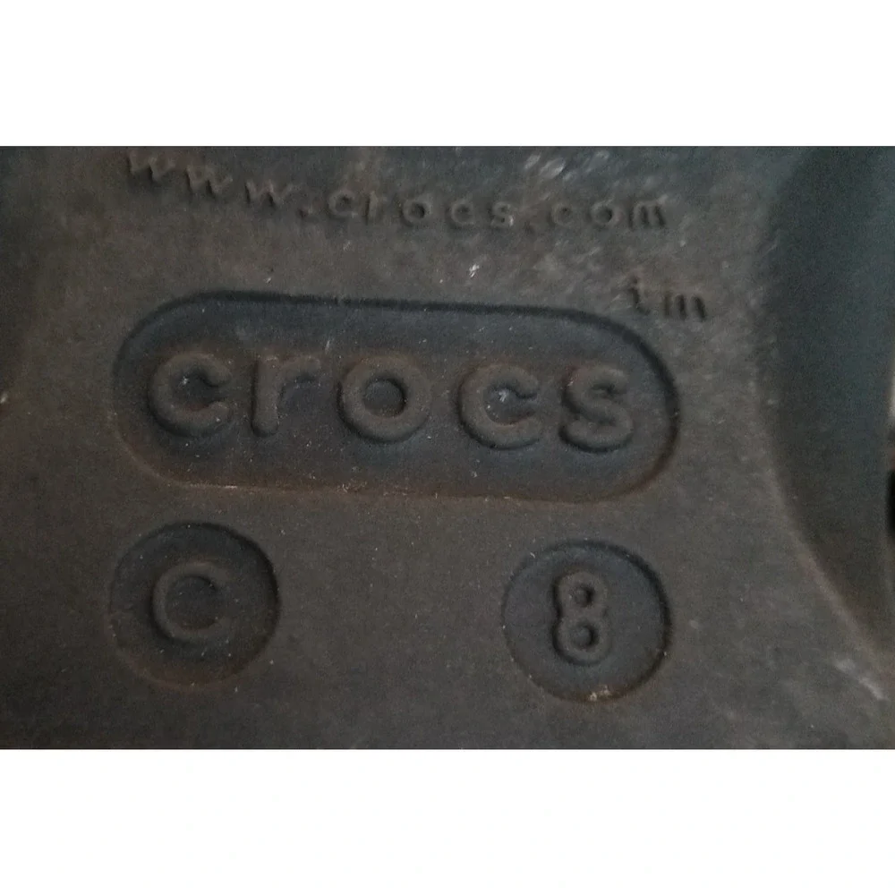 Crocs Childrens Size 8 Black Shoes